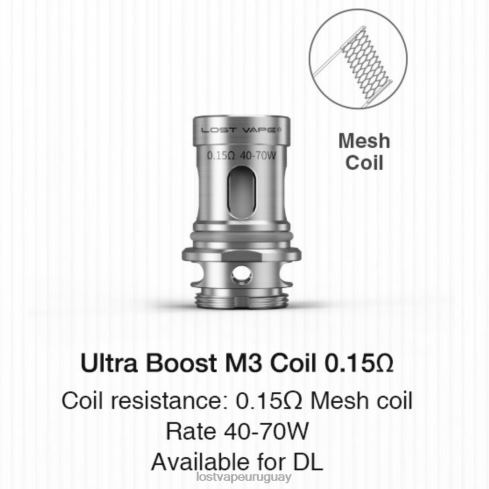 Lost Vape Ultra bobinas de impulso (paquete de 5) m3 v2 0,15 ohmios - Lost Vape Uruguay B8F4V348