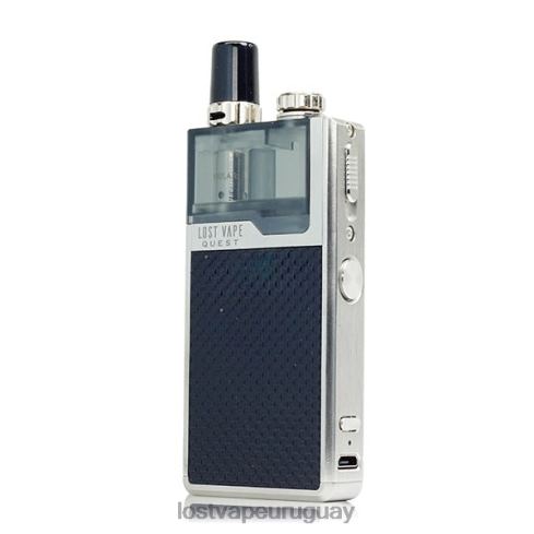 Lost Vape Quest kit completo del dispositivo orion q pod tejido plateado/negro - Lost Vape Uruguay B8F4V468