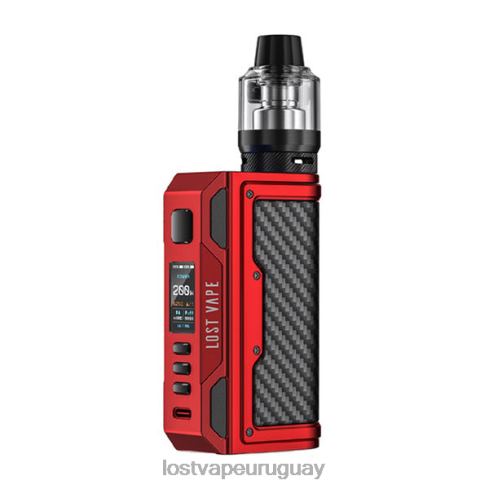 Lost Vape Thelema kit de búsqueda de 200w rojo mate/fibra de carbono - Lost Vape Montevideo B8F4V139