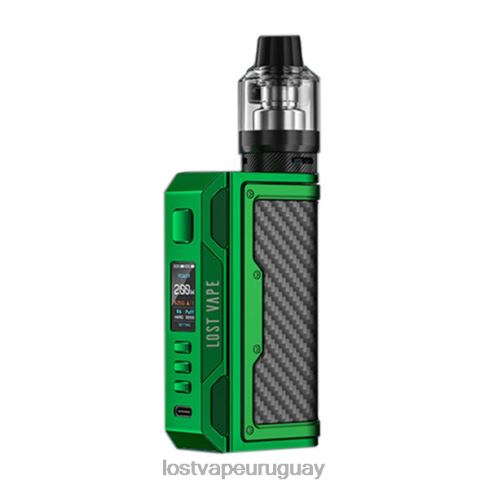 Lost Vape Thelema kit de búsqueda de 200w verde/fibra de carbono - Lost Vape Price B8F4V145