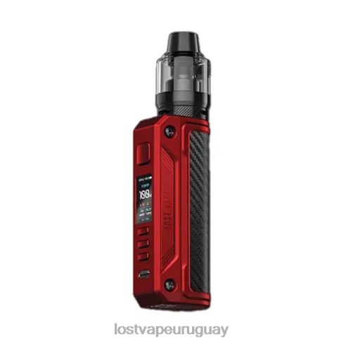 Lost Vape Thelema kit solo de 100w rojo mate/fibra de carbono - Lost Vape Orion Uruguay B8F4V172